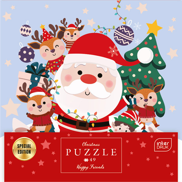 Novogodišnje puzzle CHRISTMAS  SANTA 49kom 
