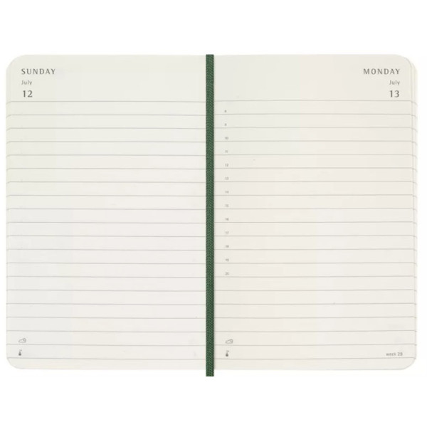 MOLESKINE Dnevni planer MP ZELENI 9 x 14 cm 