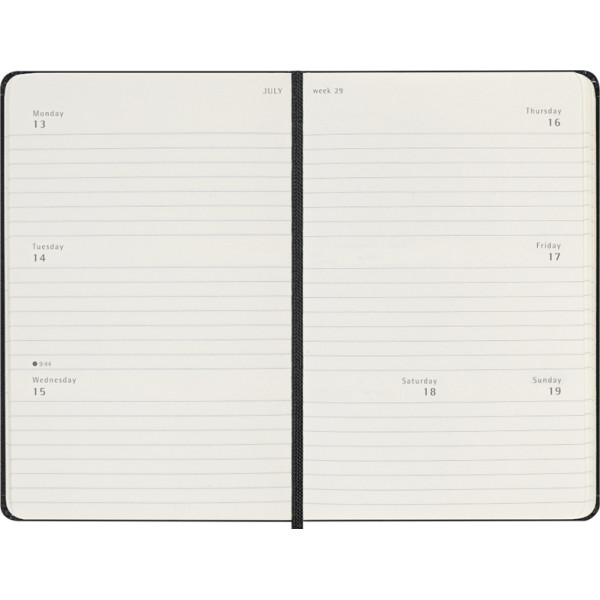 MOLESKINE Nedeljni planer TP CRNI 9 x 14 cm 