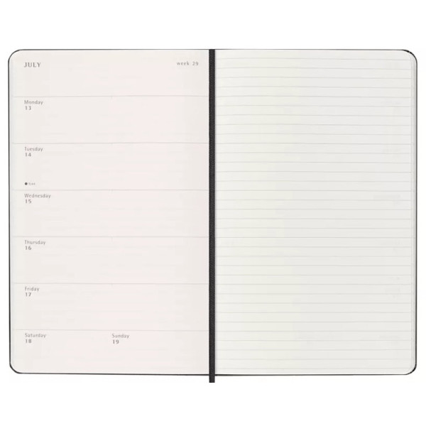 MOLESKINE Nedeljni planer TP CRNI 