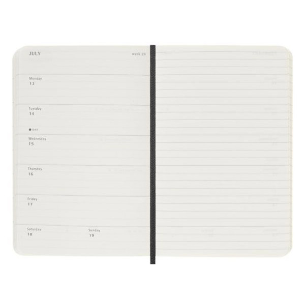 MOLESKINE nedeljni planer MP BLACK 2026 