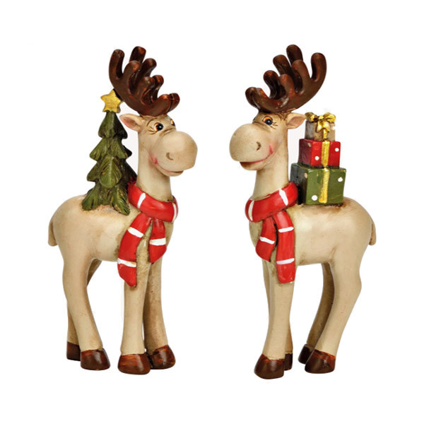 Novogodišnja figura VESELI LOS 11cm (Više vrsta) 