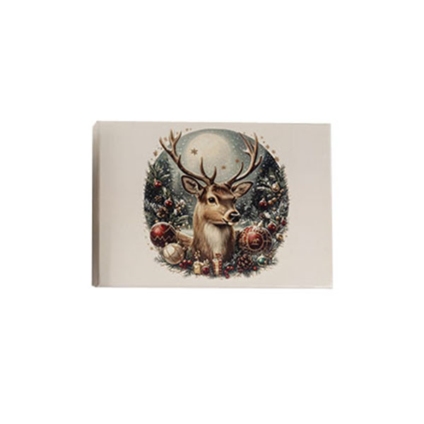 Novogodišnji ukrasi 1/6 JELEN 6cm 