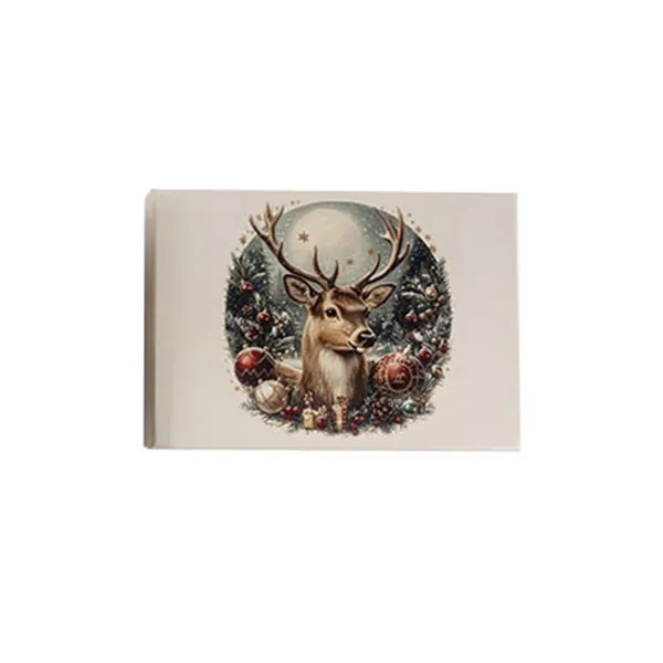 Novogodišnji ukrasi 1/6 JELEN 6cm 