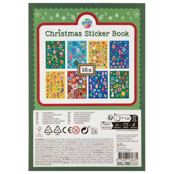 Novogodišnji stikeri A4 XMAS, 16 listova 