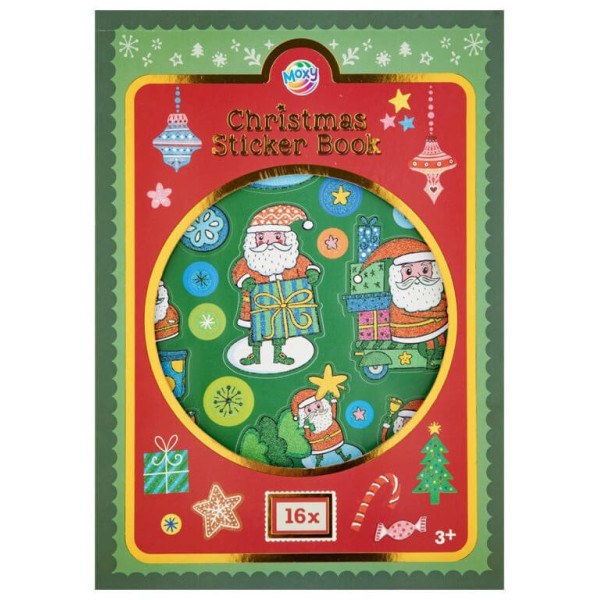 Novogodišnji stikeri A4 XMAS, 16 listova 