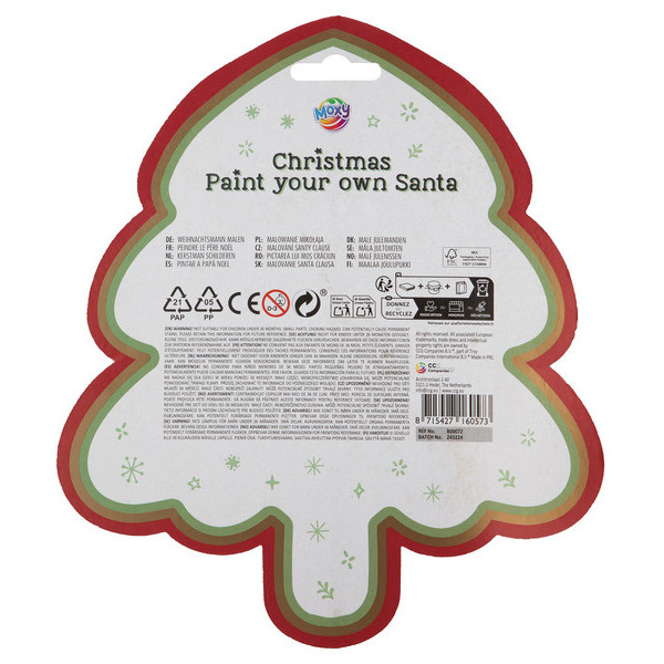 Novogodišnji kreativni set OBOJI DEDA MRAZA 8cm 