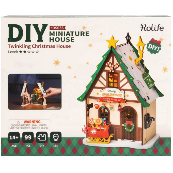 Novogodišnje 3D puzzle TWINKLING CHRISTMAS HOUSE 