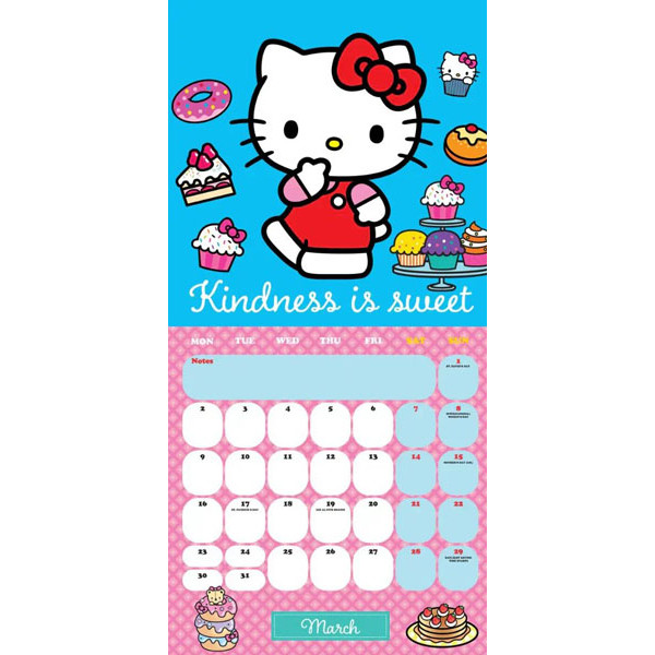 HELLO KITTY kalendar 2026 