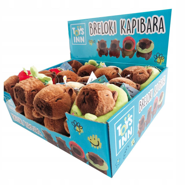 Plišani privezak za ključeve CAPYBARA (više vrsta) 