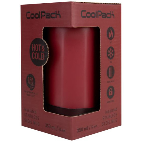 COOLPACK termo šolja BURGUNDY  350ml 