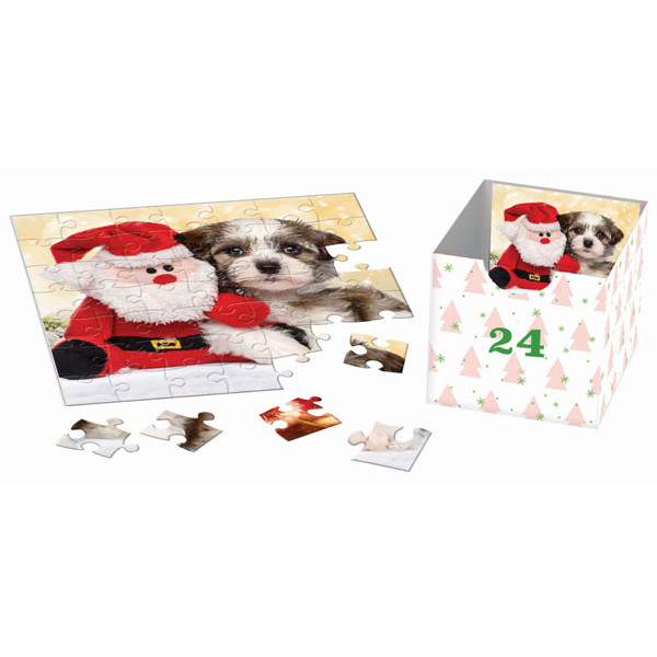 Advent kalendar - puzzle CHRISTMAS PAWS 