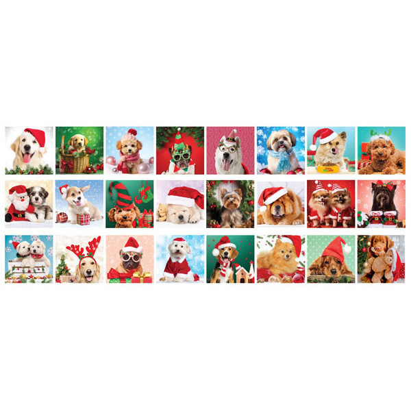 Advent kalendar - puzzle CHRISTMAS PAWS 