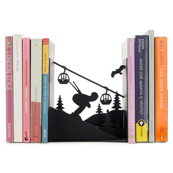 Držač za knjige SKI RUN crni 