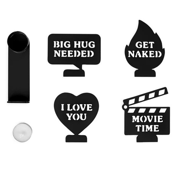 Svećnjak MOODS - crni 