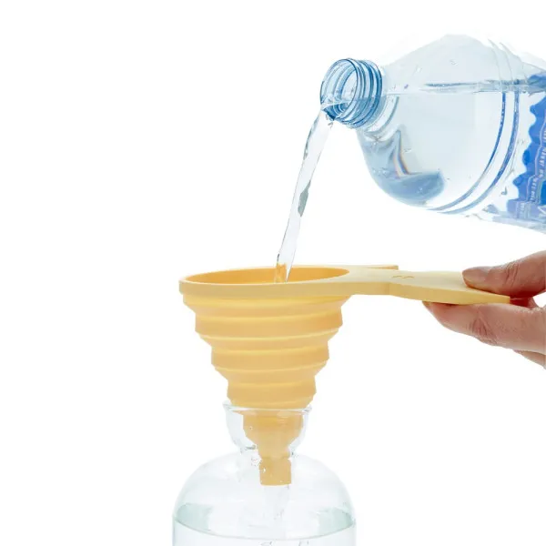 Sklopivi silikonski levak sa magnetom MEOW - ORANGE 