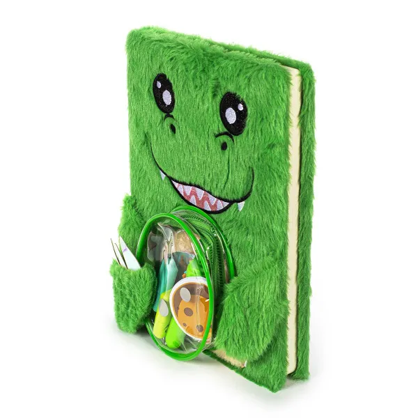 Plišani notes sa priborom DREAMPOP Dinosaurus 