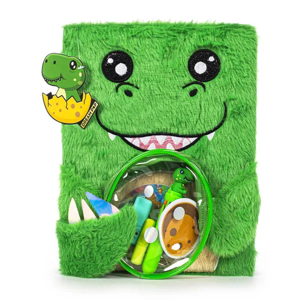 Plišani notes sa priborom DREAMPOP Dinosaurus 