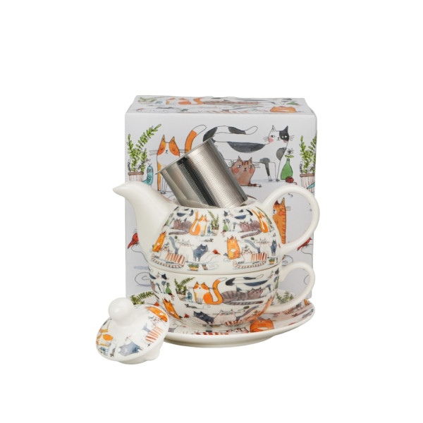 Čajnik sa infuzerom CAT'S WORLD - LAZY CATS 300ml 