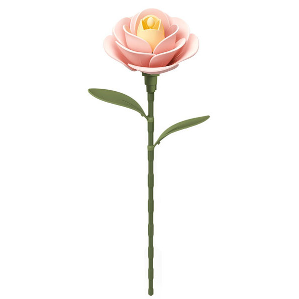 3D puzzle SVETLO PLAVA KAMELIJA 