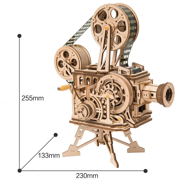 3D drvene puzzle FILMSKI PROJEKTOR - 183kom 