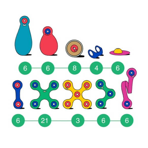 Magnetna igračka WHEEL CREATOR PACK 