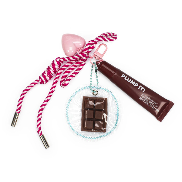 Privezak za ključeve sa kremom za usne KAWAII Čokolada 15ml 