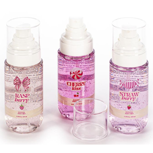 Set tri spreja za telo RASPBERRY CHERRY CANDY 