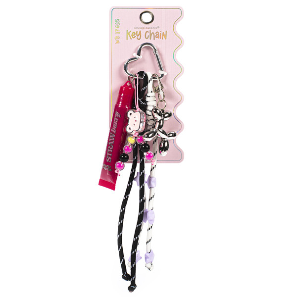 Privezak za ključeve i sjaj za usne STRAWBERRY 