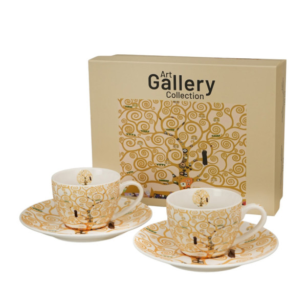 Set dve šolje za espreso KLIMT Tree of life 