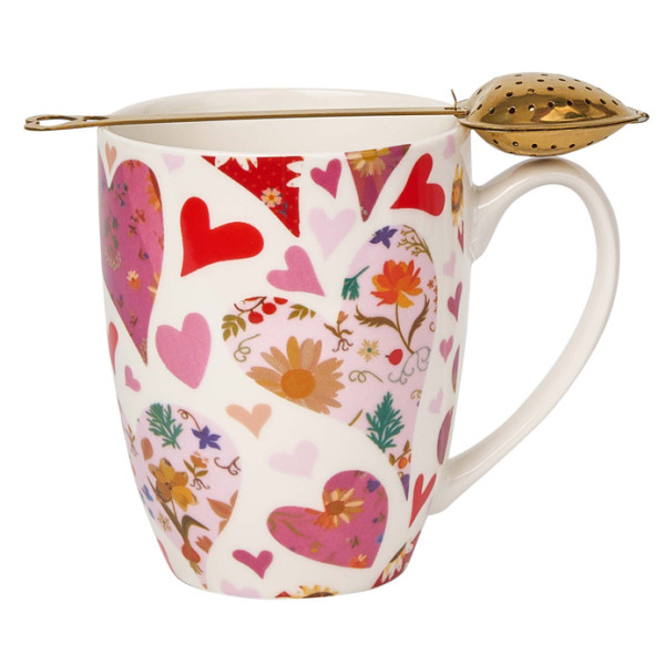 Šolja sa infuzerom PINK SRCA 