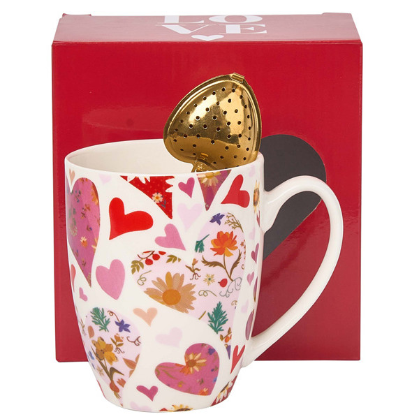 Šolja sa infuzerom PINK SRCA 