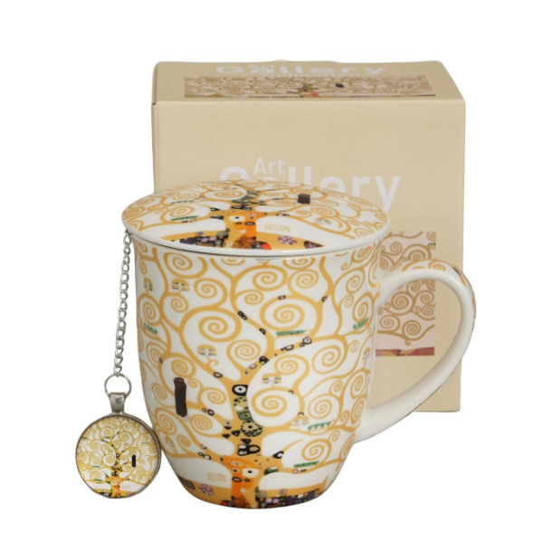 Šolja 400ml sa infuzerom KLIMT Tree of life 