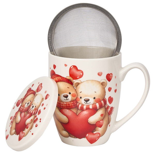 Šolja sa infuzerom MEDE SA SRCIMA 