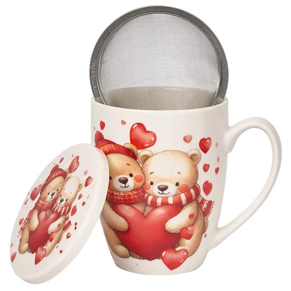 Šolja sa infuzerom MEDE SA SRCIMA 