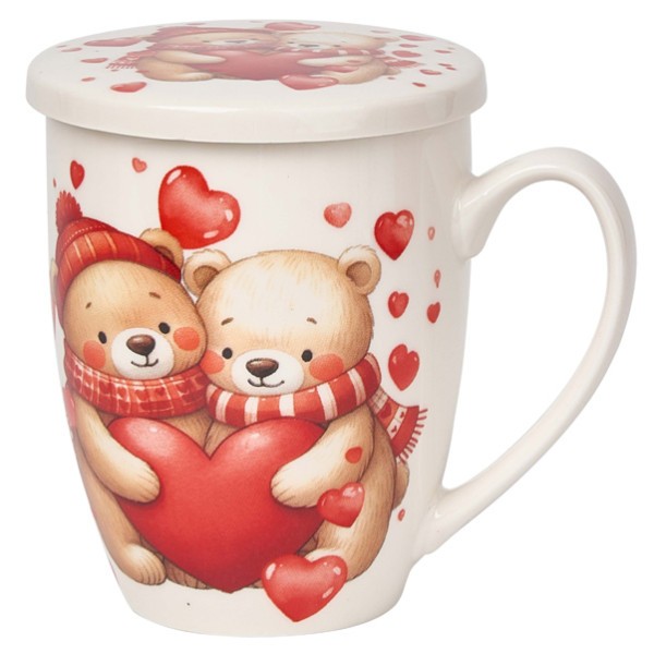 Šolja sa infuzerom MEDE SA SRCIMA 