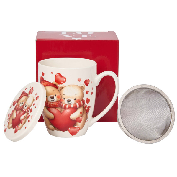 Šolja sa infuzerom MEDE SA SRCIMA 