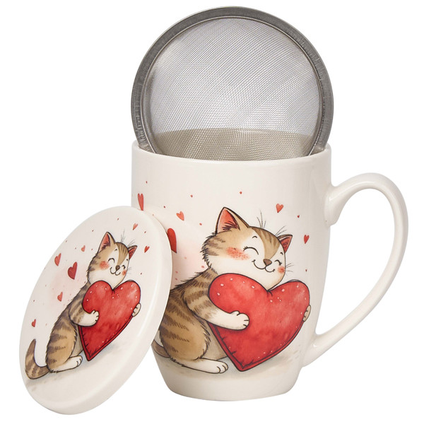 Šolja sa infuzerom MACA SA SRCEM 