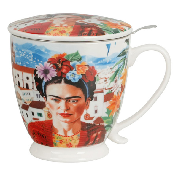 Šolja sa stopicom i infuzerom MEXICAN ART - FRIDA KALO 