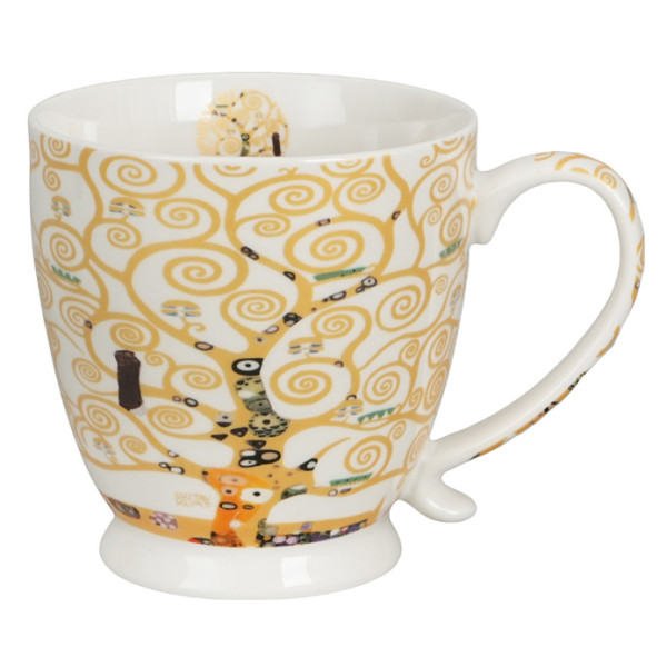 Šolja sa stopicom TREE OF LIFE ECRU - KLIMT 