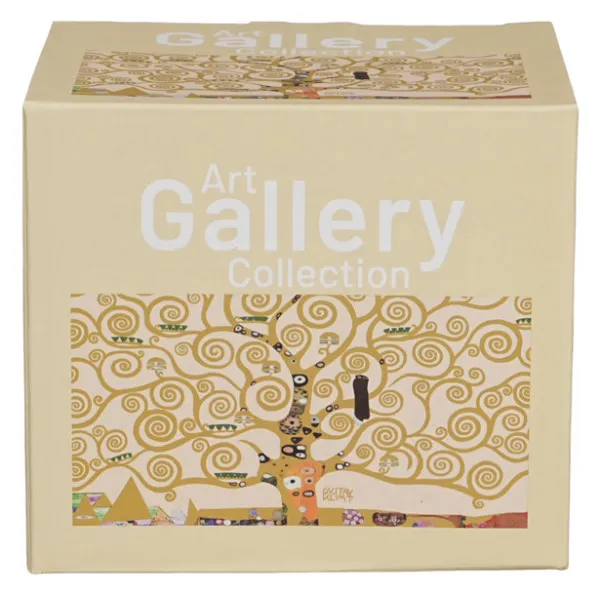 Šolja sa stopicom TREE OF LIFE ECRU - KLIMT 