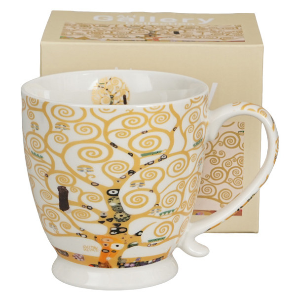 Šolja sa stopicom TREE OF LIFE ECRU - KLIMT 