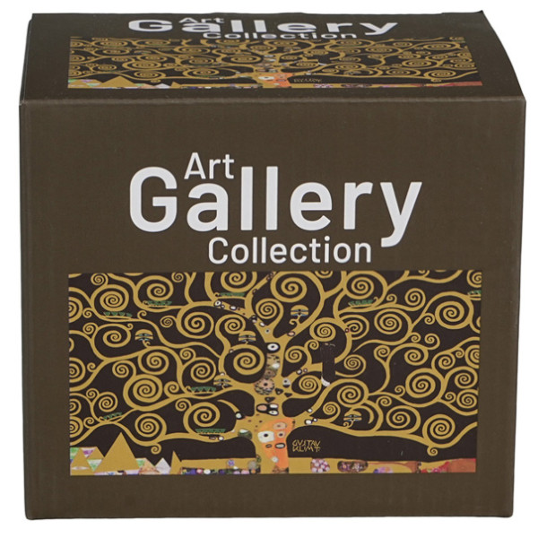 Šolja sa stopicom THE TREE OF LIFE BROWN - KLIMT 