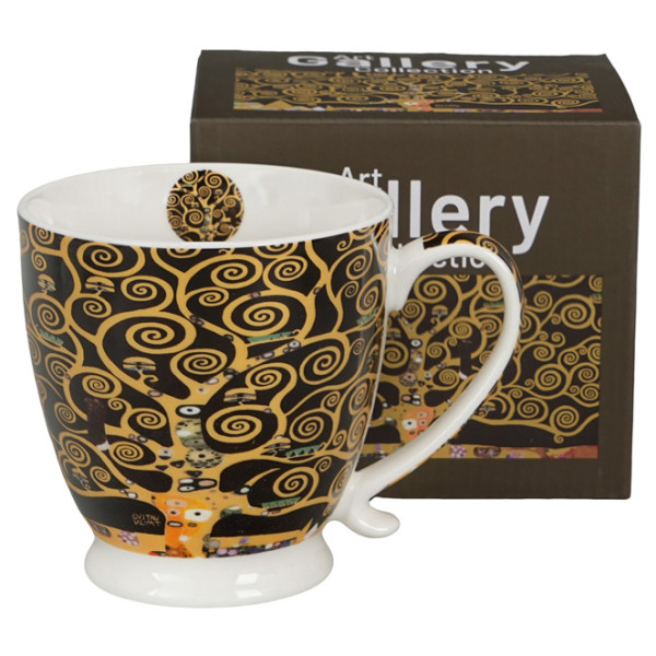 Šolja sa stopicom THE TREE OF LIFE BROWN - KLIMT 