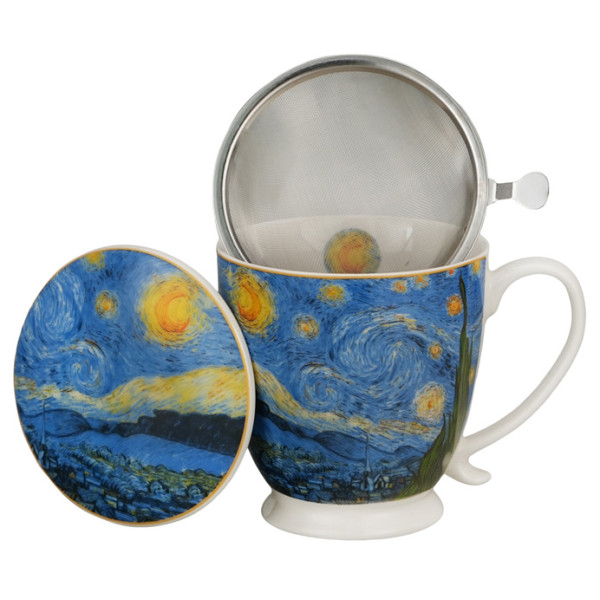 Šolja sa stopicom i infuzerom STARRY NIGHT - VAN GOGH 