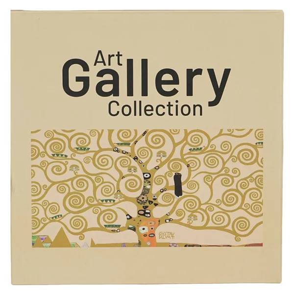 Set dva dezertna tanjira TREE OF LIFE ECRU - KLIMT 