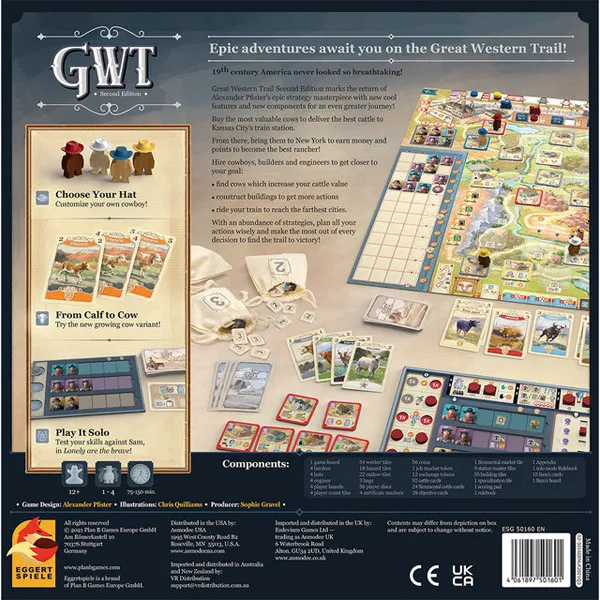 Društvena igra GREAT WESTERN TRAIL (2ND EDITION) 