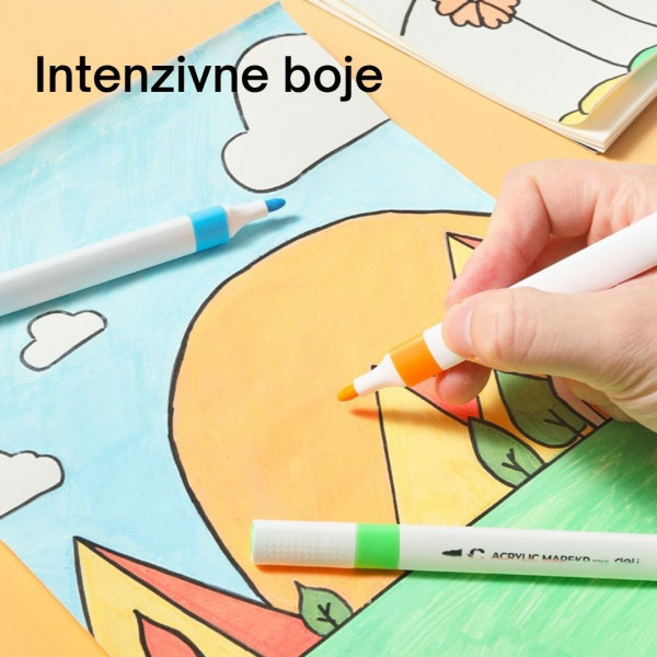 Set akrilnih markera DELI 1/12 