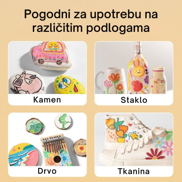 Set akrilnih markera DELI 1/24 