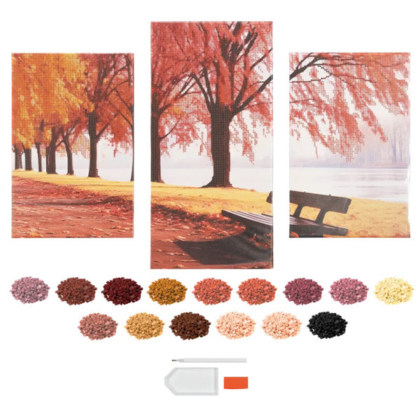 Kreativni set DIAMOND PAINTING TRIPTYCH - DRVO 